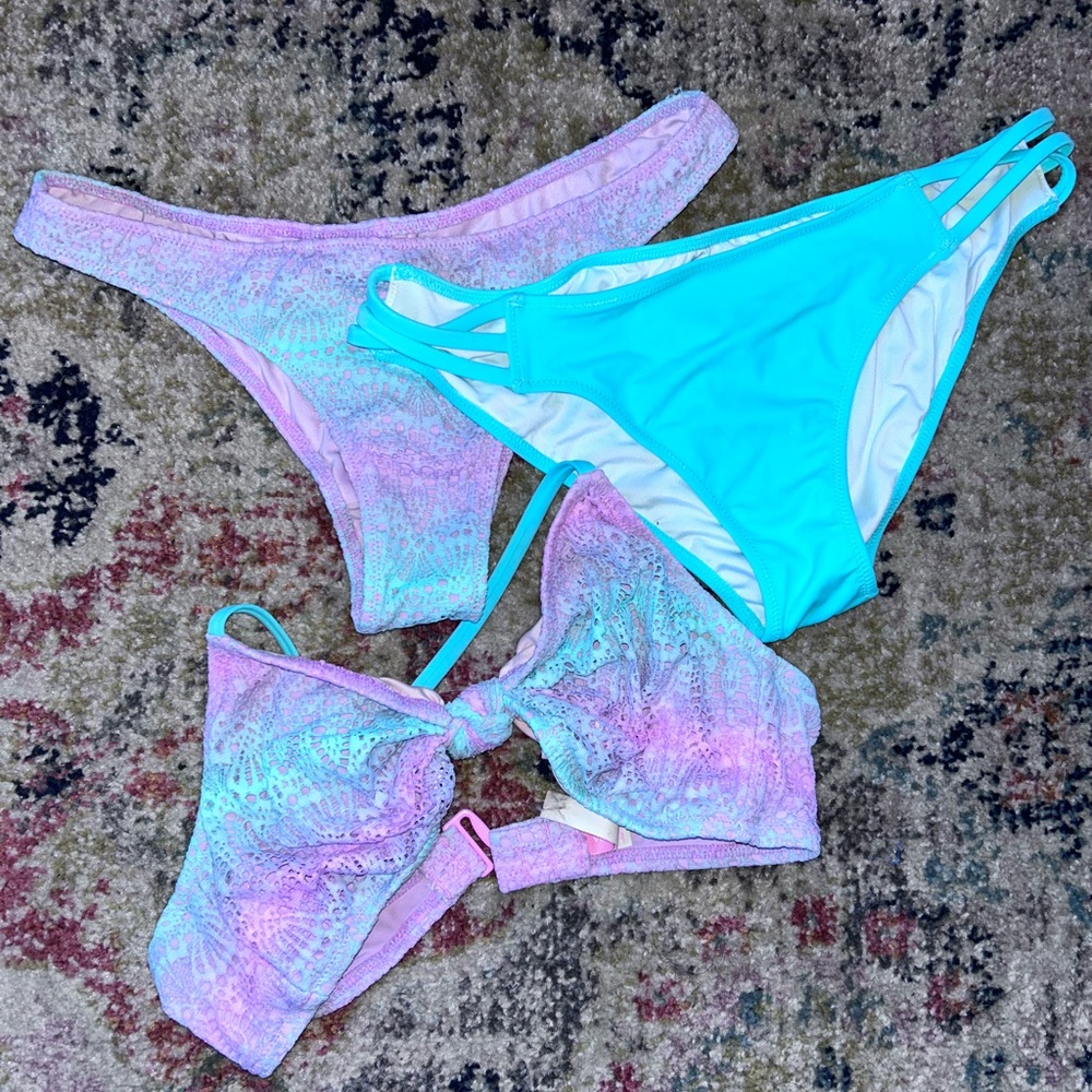 Victoria's Secret Pink and Aqua Bikini